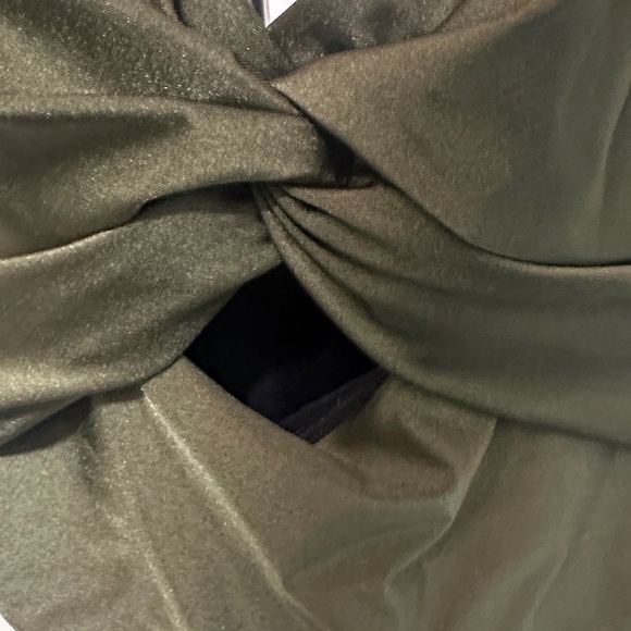 DKNY Olive Twist-Front Swimsuit - Picture 7 of 8